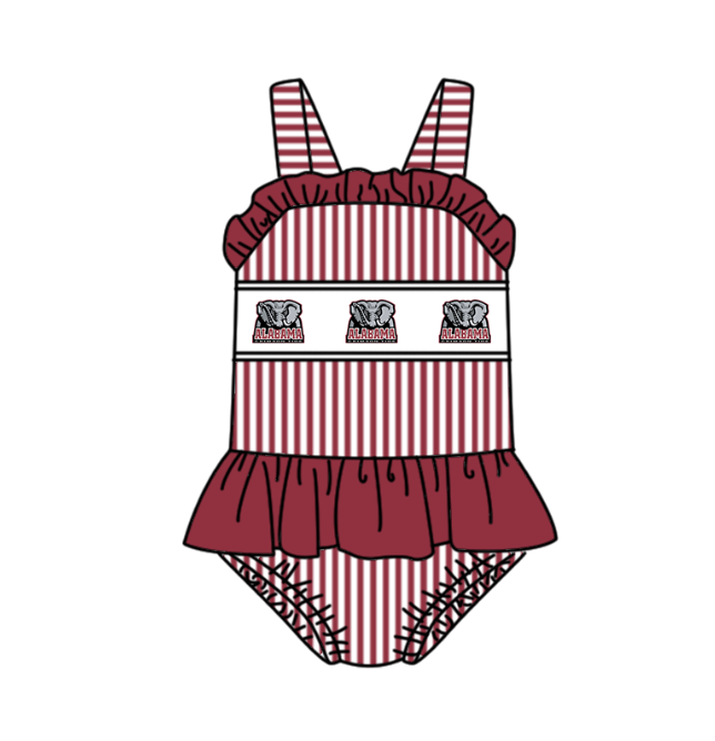 ( Moq 5 Each Style ) Baby Boys Girls Elephant Sibling Team Sets Swimsuits Football Clothes