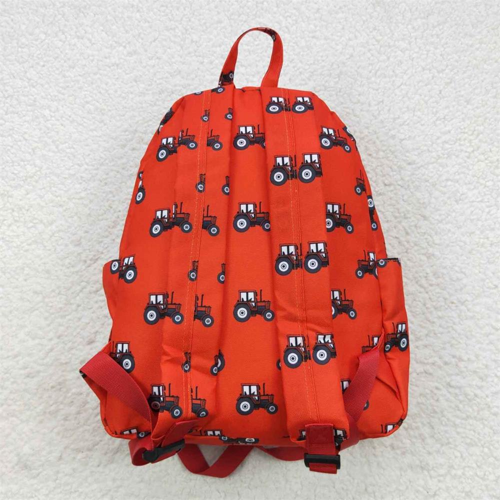 BA0122 Baby Kids Tractor Red Bag Backpack