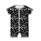( Moq 5 Each Style ) Baby Boys Girls Toddler Football Sibling Shorts Romper Dresses Set Black Clothing
