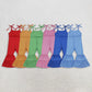 Girls Kids Toddler Straps Ribbed Bell Pants Sibling Jumpsuit Clothes RTS