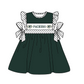 ( Moq 5 ) Baby Girls Toddler Dots Short Sleeves Bows Team Knee Length Dress