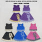 Sibling Baby Girls Kids Sleeveless Vests Plaid Bows Scallop Bows Skirts Shorts Yoga Active Sets Clothes RTS