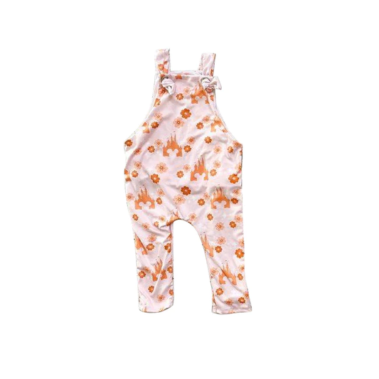 Moq 3 Pre-order Baby Girl Castle Floral One Piece Romper