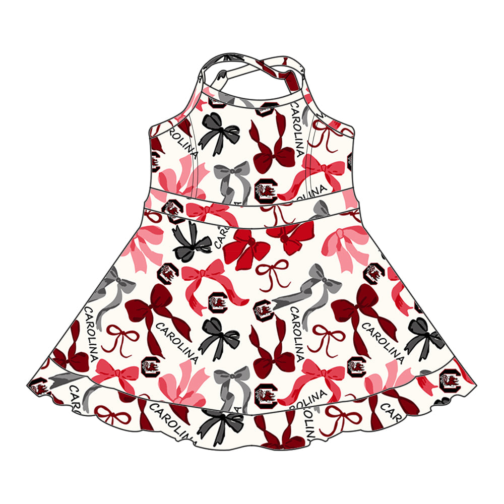 ( Moq 5 each style ) Baby Girl Team Bows Sibling Dress Set 5.15