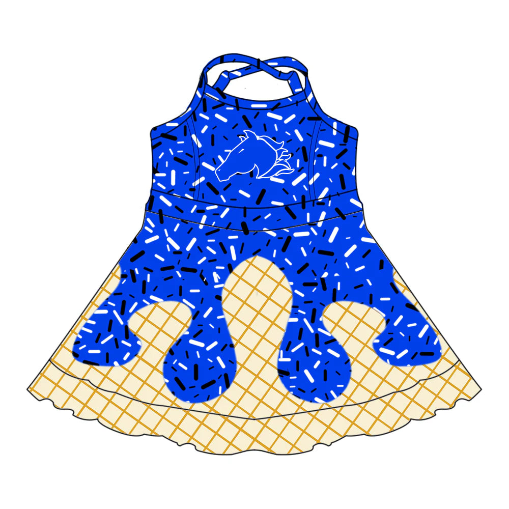 ( Moq 5 each style ) Baby Boy Girl  Team Sibling Horse Blue Drips Dress Shirt Shorts Pants 7.5