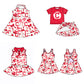 ( Moq 5 each style ) Baby Girl Team C Bows Sibling Dress Set 5.21