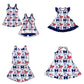 ( Moq 5 each style ) Baby Girl Toddler A Team Bows Sibling Dress Set 6.24