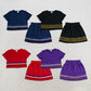 Sibling Baby Girls Kids Short Sleeves Stripes Shirts Skirts Shorts Summer Sets Clothes RTS