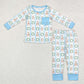 Baby Boys Christmas Gingerbread Top Pants Pajamas Outfits Clothes Bamboo Set