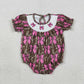 Sibling Girls Kids Adult Women Embroidery Bows Southern Camo Smocked Dress Romper Pajamas Pants RTS