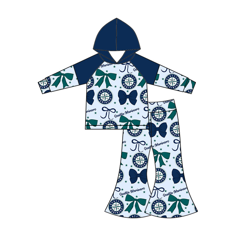 ( Moq 5 each style ) Baby Boy Girl Toddler Team Green Blue Bows ‌Sibling Shirt Dress Set 6.17