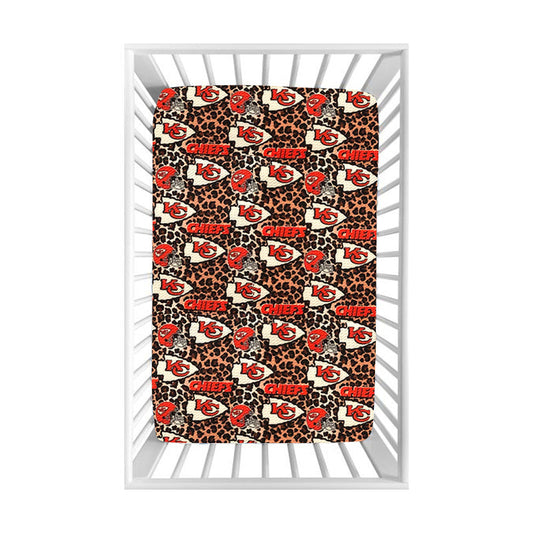 Baby Kids Toddler KC Leopard Team Bed Sheets