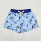 Baby Boy Dogs Blue Swim Trunks Shorts