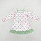 Baby Girl Long Sleeves Christmas Bows Ruffle Dress