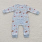 Sibling Boys Girls Kids Cookies Milks Santa Christmas Zipper Romper Pajamas Sets RTS