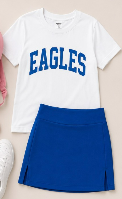 ( Moq 5 Each style ) Custom Girls Kids Short Sleeves Shirts Skirt Shorts Sets 6.19