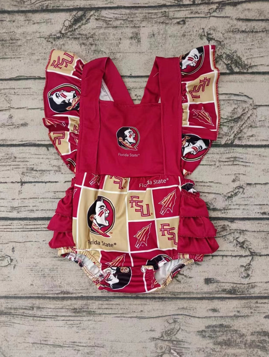 Baby Girl Team Romper