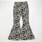 Adult Women Brown Camo Denim Bell Pants Jeans