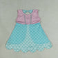 Baby Girls Kids Sleeveless Mermaid Knee Length Dress RTS