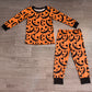 Baby Boys Kids Long Sleeves Halloween Pumpkins Shirt Pants Pajamas Set Clothes RTS