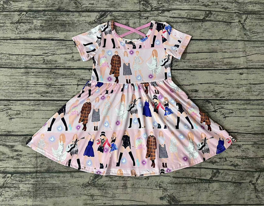 No moq Pre-order GSD0711 Baby Girl Singer Dress