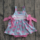 ( No moq ) Preorder Baby Girls Kids Mama's Girl Bows Tops Pink Bummie Shorts Summer Set