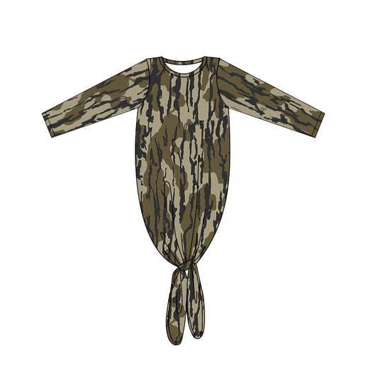 Baby Girl Camo Long Sleeves Gowns