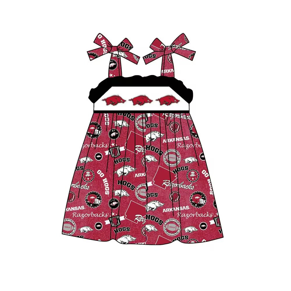 Baby Girl Team Sleeveless Pig Dress