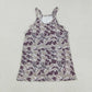 Baby Girl Straps Grey Camo Pockets Yoga Active Knee Length Dress RTS