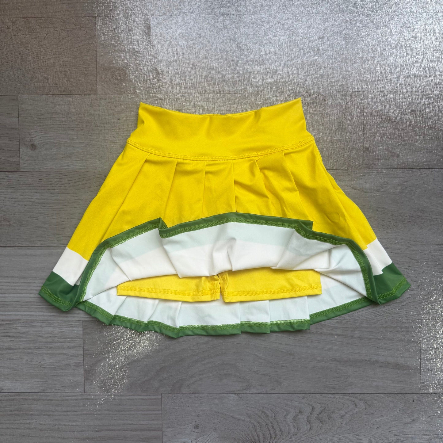 ( No moq ) Preorder Baby Girls Kids Yellow Green Skirt Shorts Bottoms Yoga Clothes