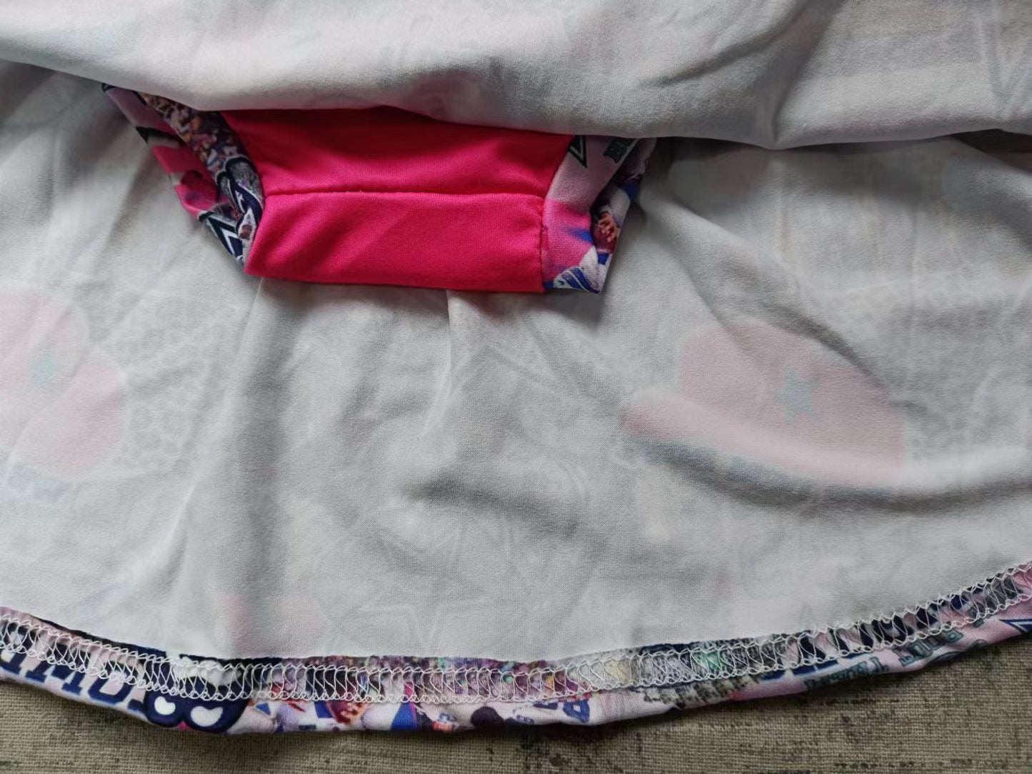 Baby Girl Toddler Pink Zipper Hoodie Tops Cowboys Skirt Shorts Team Set Moq 5