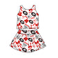 ( Moq 5 Each Style ) Baby Girls Kids Red Bows G Sibling Team Shorts Dresses Set