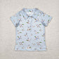 Baby Boy Short Sleeves Ducks Buttons Polos Shirt Tee Tops RTS