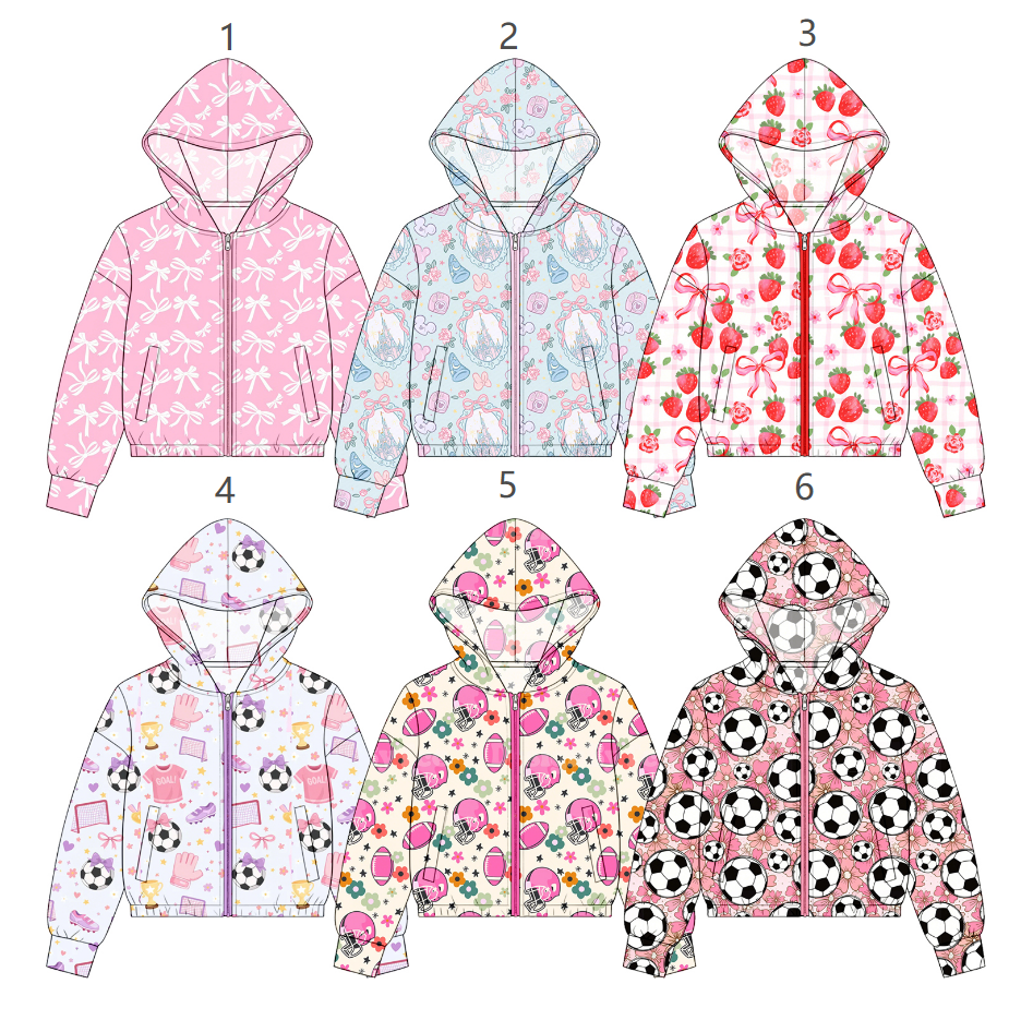 ( Moq 5 Each Style ) Sibling Baby Girls Kids Long Sleeves Hoodie Pockets Shirts Clothes