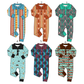 ( Moq 5 Each Style ) Sibling Baby Boys Infant Long Sleeves Western Cow Aztec Rompers Clothes