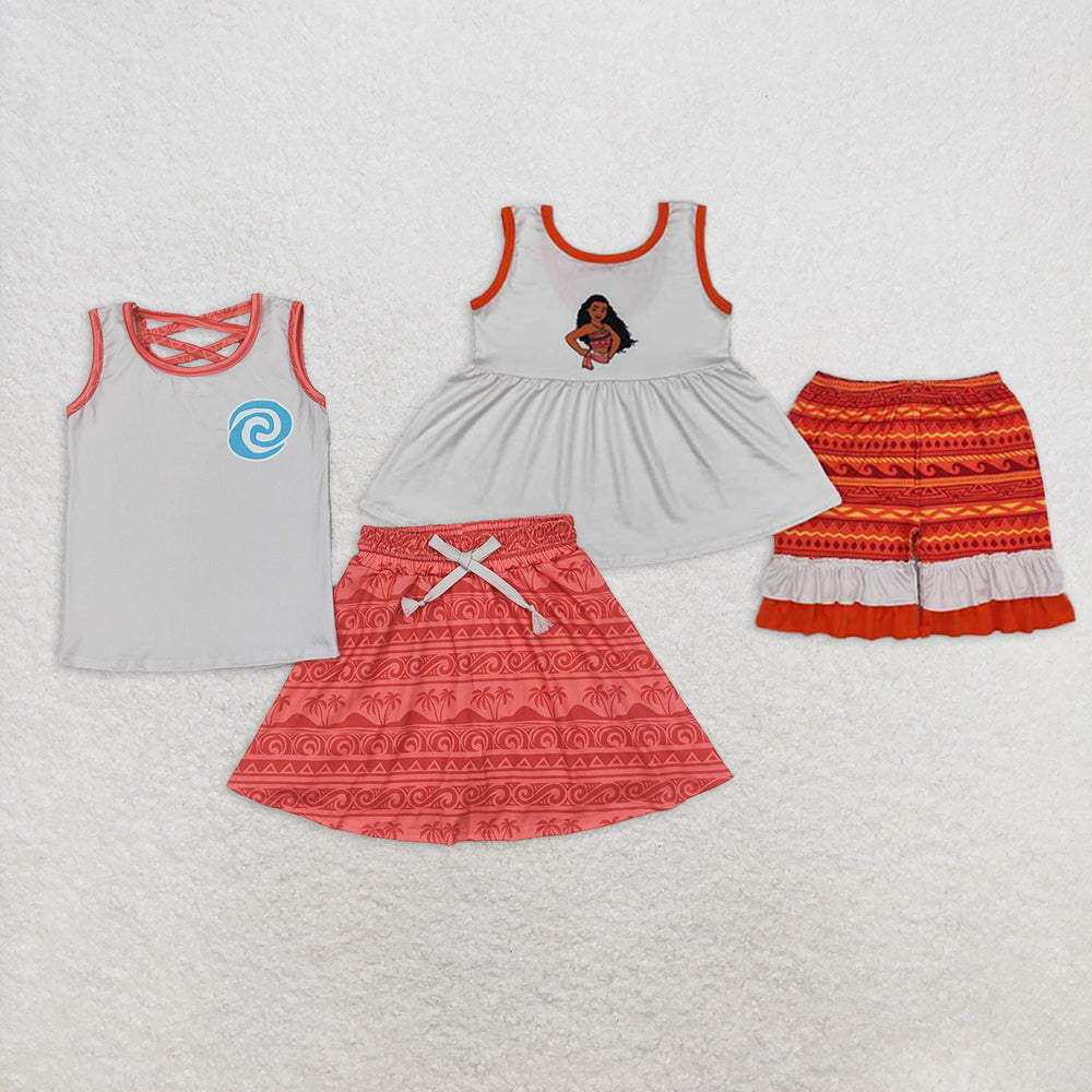 Baby Girl Sleeveless Princess Sibling Clothes Set RTS