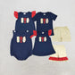 Baby Boy Girl Embroidery Crawfish Summer Sibling Romper Set Clothes RTS