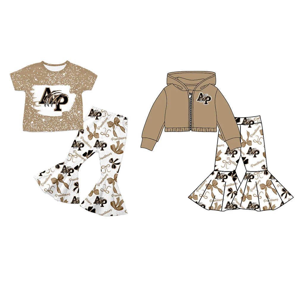 ( Moq 5 each style ) Baby Girl AP Team Sibling Bows Dress Set 7.21