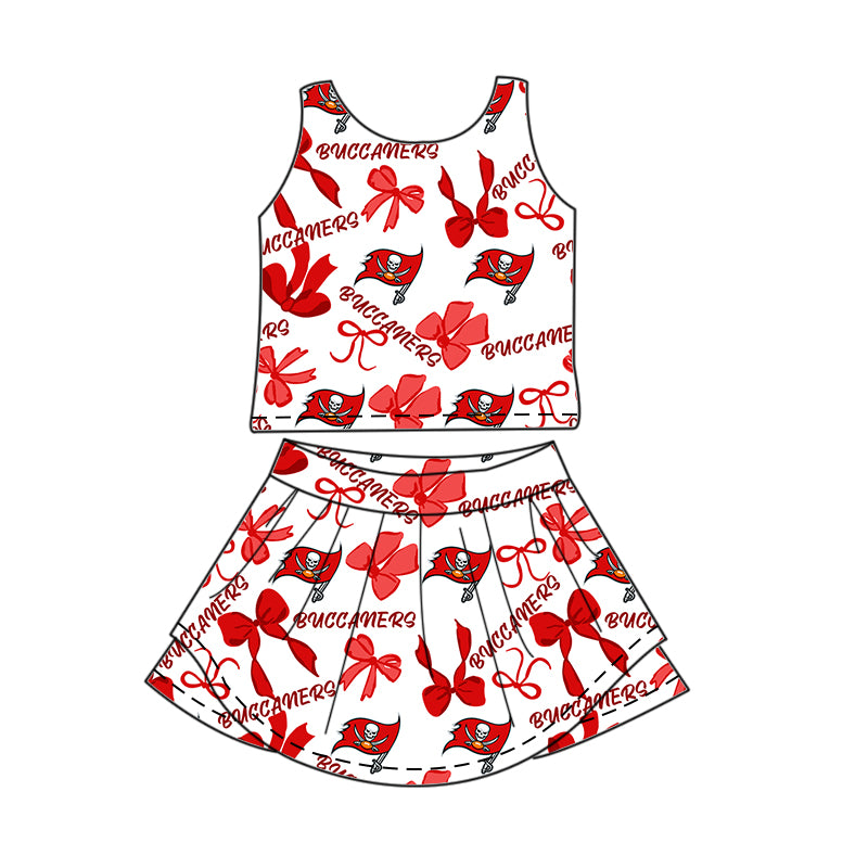 ( Moq 5 Each Style ) Baby Girls Toddler Flags Bows Team Sibling Shorts Dresses Set Summer Clothes