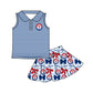 ( Moq 5 each style ) Baby Boy Girl Toddler T Team Bows ‌Sibling Dress Set 6.17