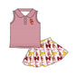 ( Moq 5 each style ) Baby Girl Toddler SC Team Bows ‌Sibling Dress Set