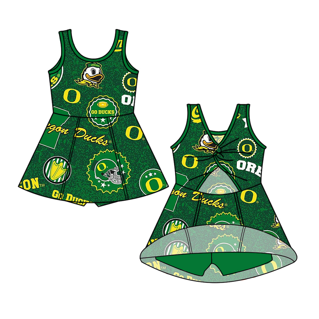 ( Moq 5 each style ) Baby Girl Toddler Ducks Team Sibling Dress Set