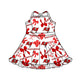 ( Moq 5 Each Style ) Baby Girls Toddler Flags Bows Team Sibling Shorts Dresses Set Summer Clothes