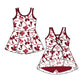 ( Moq 5 each style ) Baby Girl Toddler J Team Bows ‌Sibling Dress Set