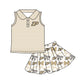 ( Moq 5 each style ) Baby Boy Girl Toddler P Team Bows Sibling Shirt Dress Set