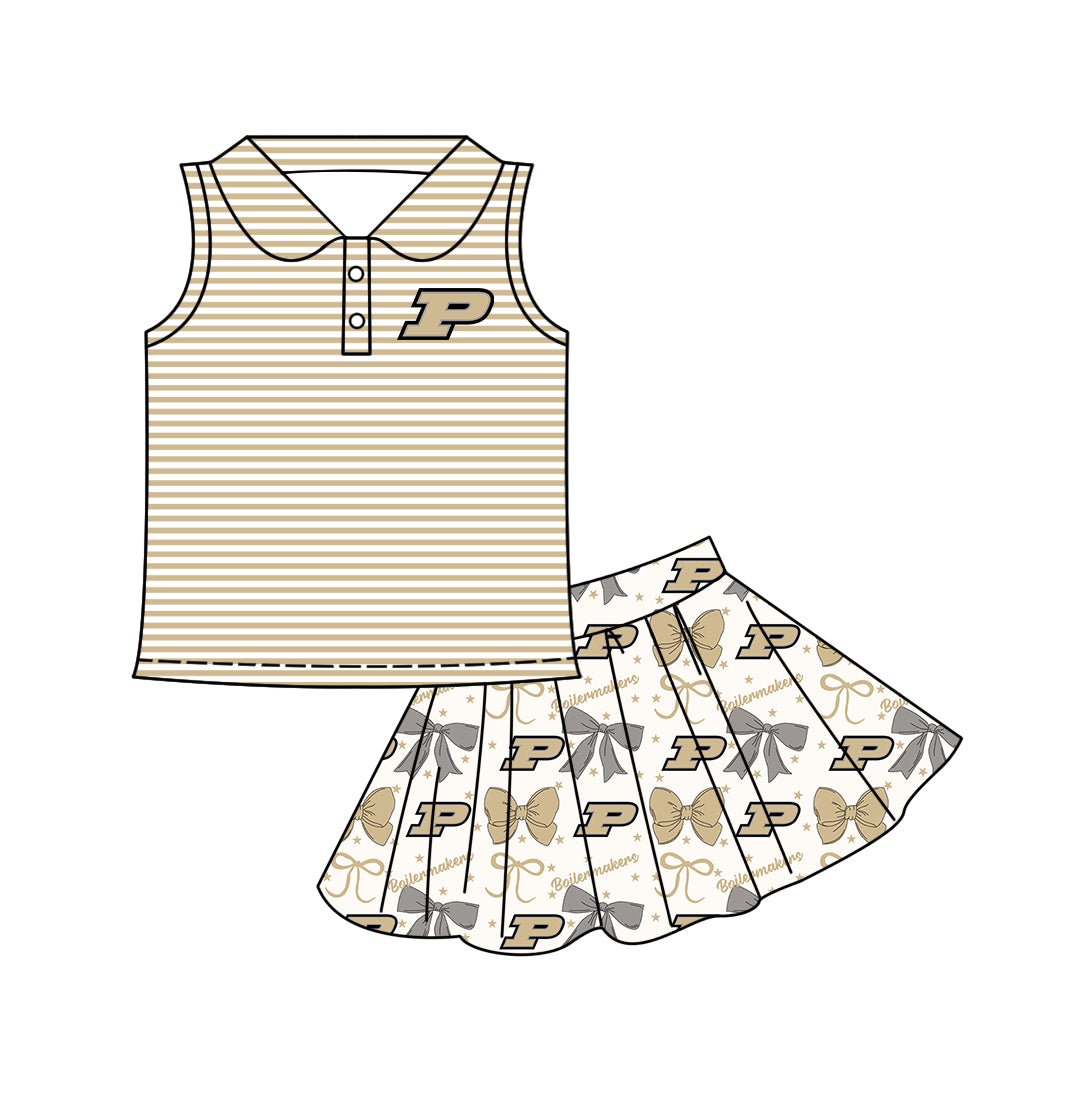 ( Moq 5 each style ) Baby Boy Girl Toddler P Team Bows Sibling Shirt Dress Set