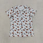 Baby Boy Short Sleeves Football Bows Buttons Summer Shirt RTS
