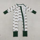 Baby Boys Kids Long Sleeves Fish Zipper Pajamas Romper RTS