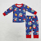 Baby Girl Christmas Cartoon Mouse Shirt Pants Pajamas Set