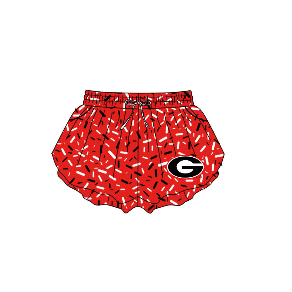 ( Moq 5 Each Style ) Baby Boys Girls Toddler Sibling Red Shorts Shirts Set Team Drip Sprinkles Clothes